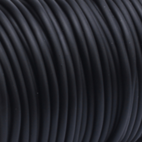 4mm Solid Rubber Cord - sold per 10cm increments - Black
