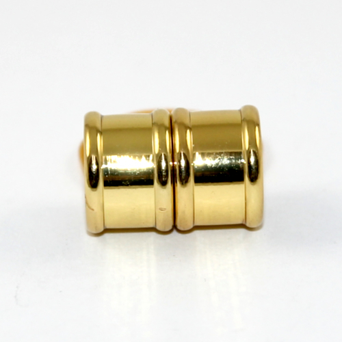 12mm Glue in Barrel Single Strand Magnet - Gold
