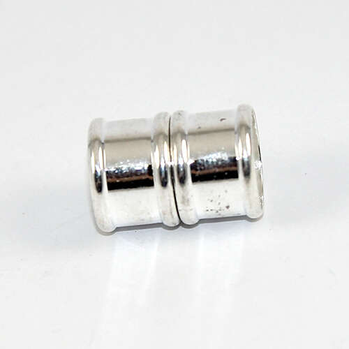12mm Glue in Barrel Single Strand Magnet - Silver