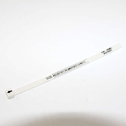 Ring Sizer - UK Sizes (A-Z) - White