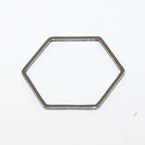 20mm x 22.5mm Hexagon Linking Ring - Stainless Steel