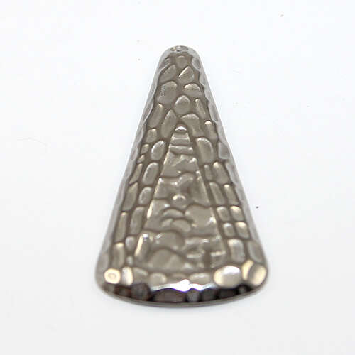 42.5mm x 21mm Elongated Triangle Pendant - Stainless Steel