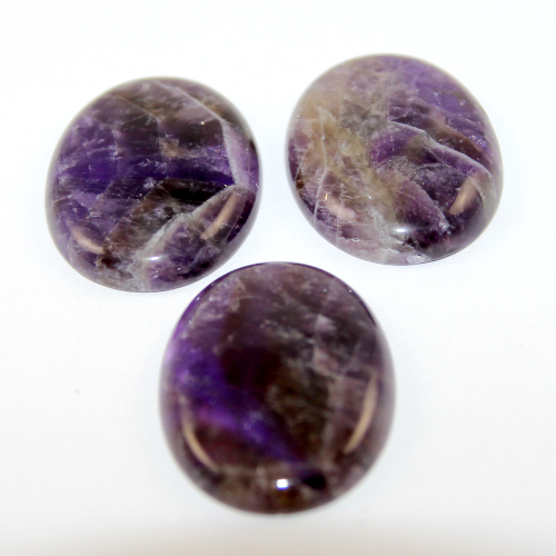 40mm x 30mm Oval Natural Amethyst  Cabochon 
