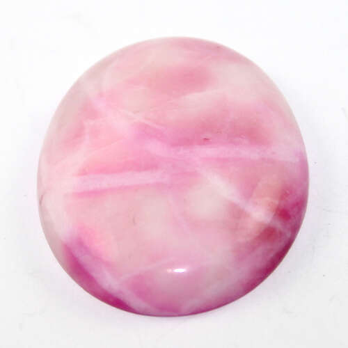 Natural Dyed White Jade Cabochon - 40mm x 30mm