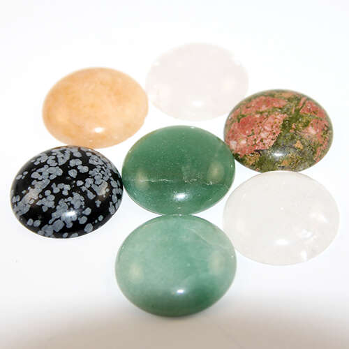 30mm Mixed Natural Gemstone Cabochons