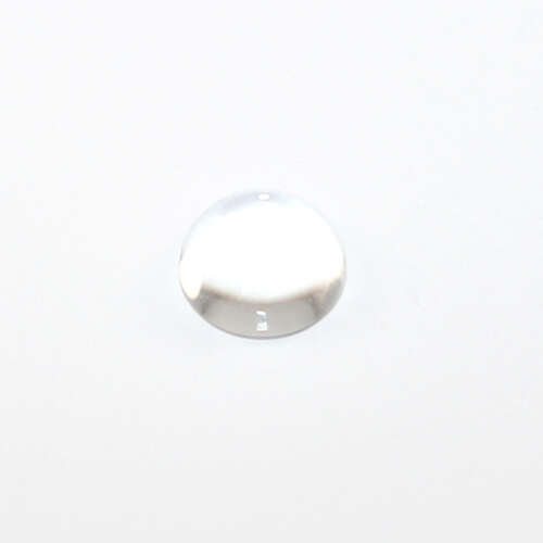 10mm Transparent Half Round Glass Cabochon - Clear