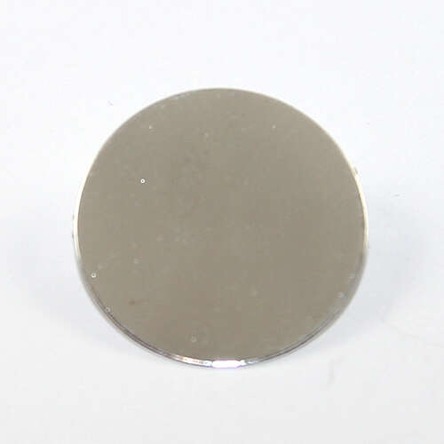 20mm Flat Round Brooch Setting - Silver