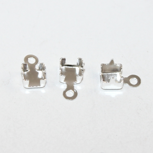 4mm Cupchain Connector - Silver