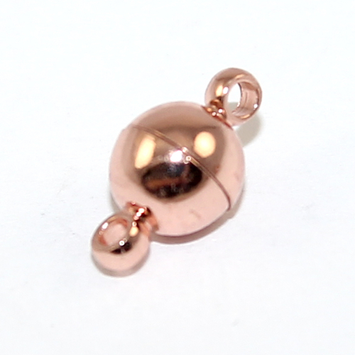 6mm Plain Round Single Strand Magnet - Rose Gold