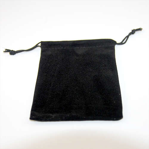 Velvet Drawstring Gift Bag - Small - Black
