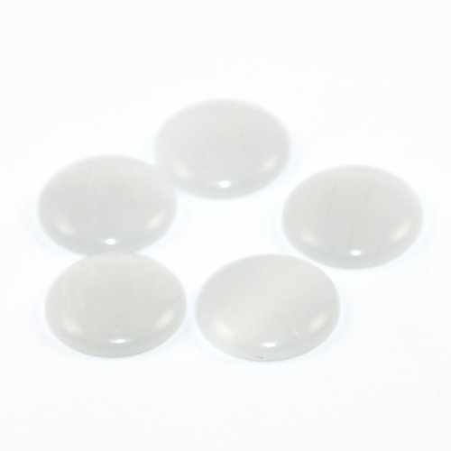 12mm Cat-Eye Resin Cabochon - White