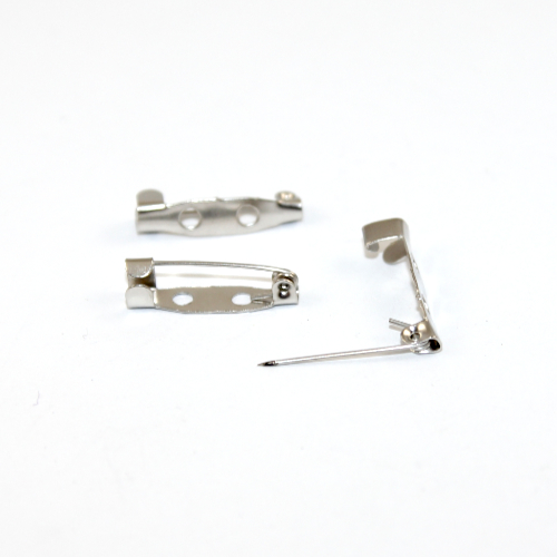 20mm Brooch Back Bar - Platinum