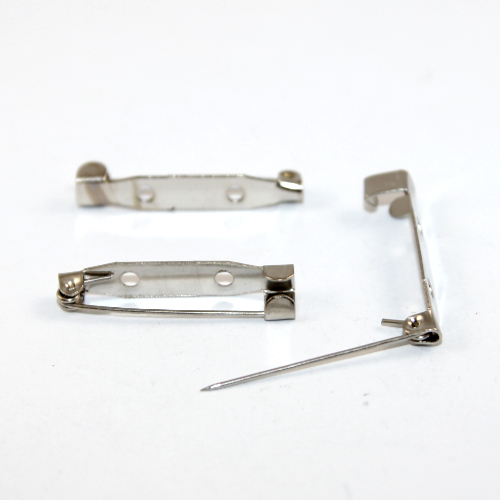 30mm Brooch Back Bar - Platinum