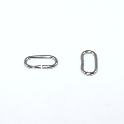 10mm x 5mm Oval Jump Ring - 304 Stainless Steel