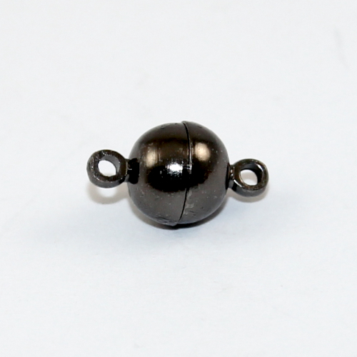 8mm Plain Round Single Strand Magnet - Gunmetal