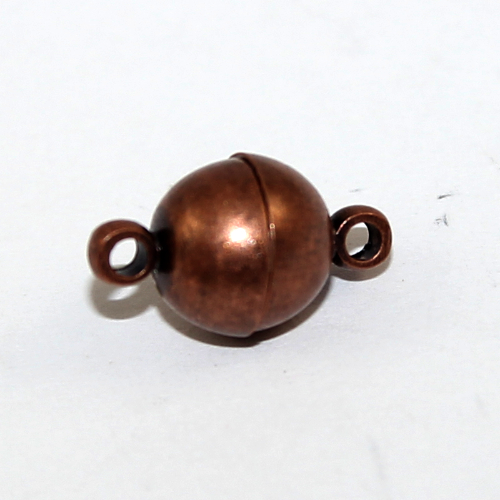 8mm Plain Round Single Strand Magnet - Antique Copper