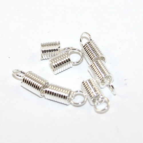 3.5mm Greek Spring Cord End - Silver