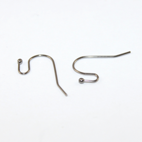 Small 304 Stainless Steel Pendant Ear Wires - Pair