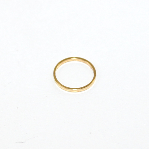 8mm Solid Brass Ring - Gold