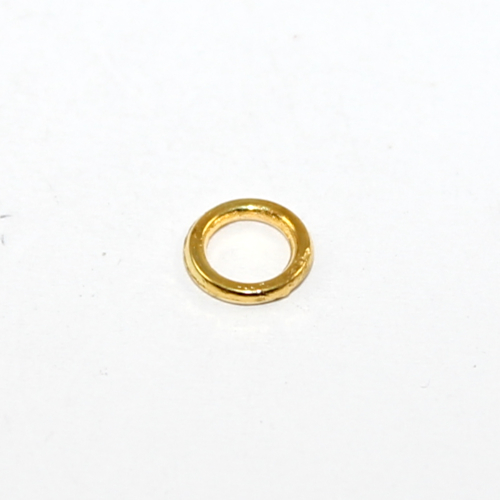 7mm Soldered Alloy Ring - Gold