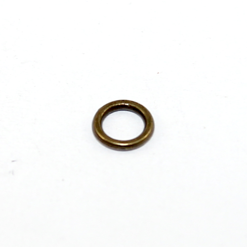 7mm Soldered Alloy Ring - Antique Bronze