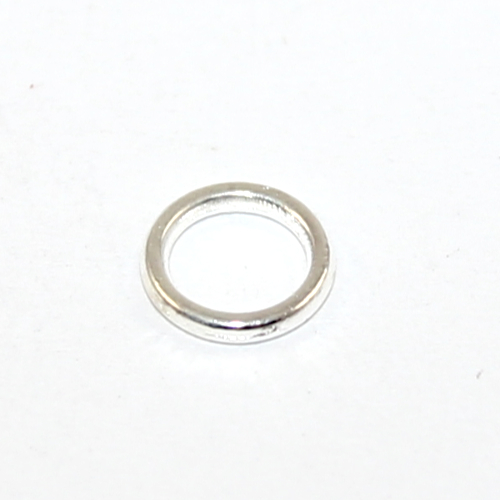 8mm Soldered Alloy Ring - Silver