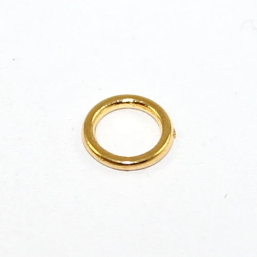 8mm Soldered Alloy Ring - Gold