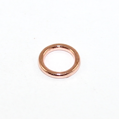 8mm Soldered Alloy Ring - Rose Gold