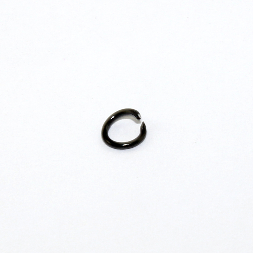 5mm x 0.8mm 304 Stainless Steel Open Jump Rings - Electroplated - Black