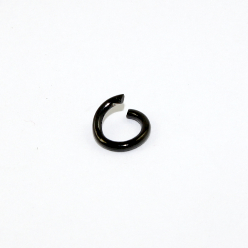 9mm x 1.5mm 304 Stainless Steel Open Jump Rings - Electroplated - Black