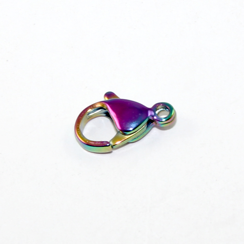 12mm Lobster Clasp - 304 Stainless Steel - Rainbow