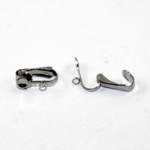 4mm Flat Pad with Drop Clip on Earring - Pair - 304 Stainless Steel