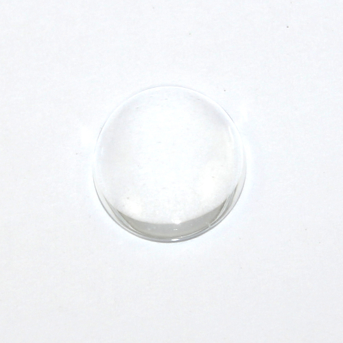 18mm x 13mm Oval Glass Cabochon Domes - Clear