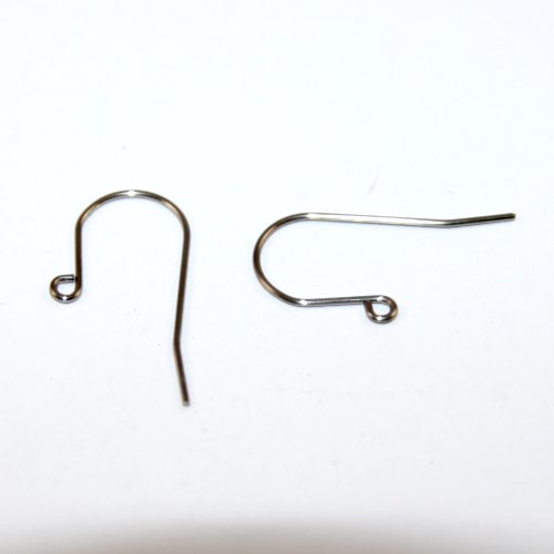 16mm x 27mm Plain Ear Hook - 316 Surgical Steel - Pair