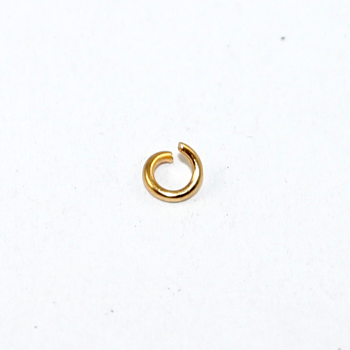 4mm x 0.8mm 304 Stainless Steel Jump Ring - Gold