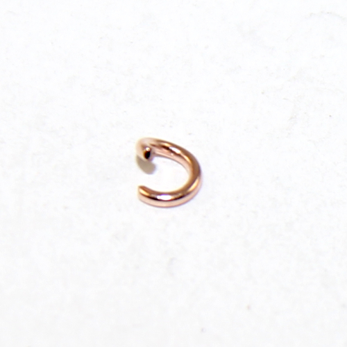 4mm x 0.8mm 304 Stainless Steel Jump Ring - Rose Gold