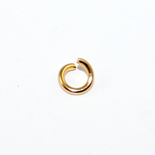 5mm x 1mm 304 Stainless Steel Jump Ring - Gold