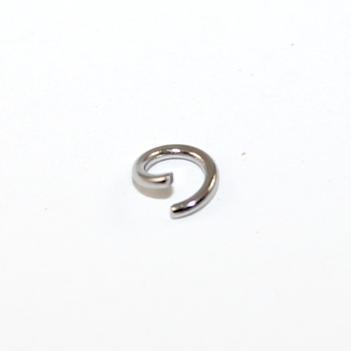 6mm x 1mm 304 Stainless Steel Jump Ring - 20 Piece Pack