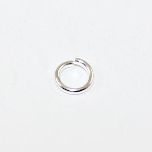6mm x 1mm 304 Stainless Steel Jump Ring - Silver