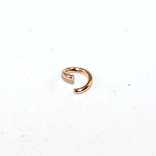 6mm x 1mm 304 Stainless Steel Jump Ring - Rose Gold
