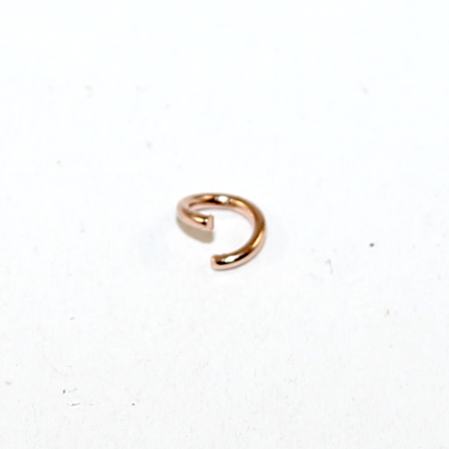 6mm x 1mm 304 Stainless Steel Jump Ring - Rose Gold