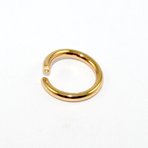 15mm x 2mm 304 Stainless Steel Jump Ring - Gold