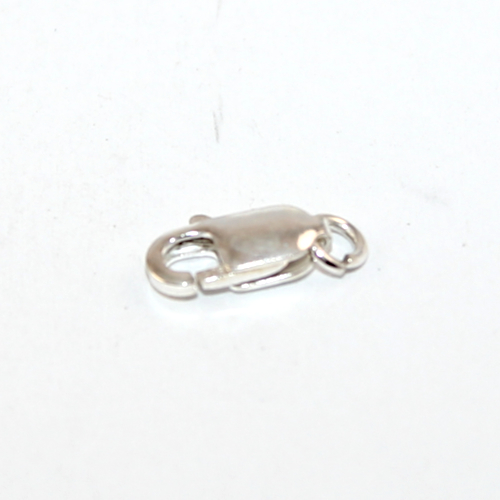12mm Flat Oval Lobster Clasp - 925 Sterling Silver