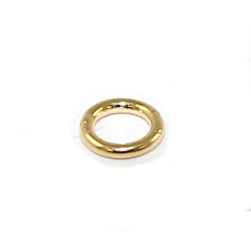 5mm Soldered 304 Stainless Steel Ring - Bright Gold