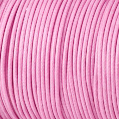 1.5mm Light Pink Korean Waxed Cotton Cord - sold per 10m Spool