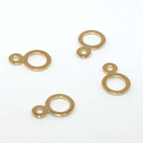 14mm x 9.5mm Bail 304 Stainless Steel - Gold Plated