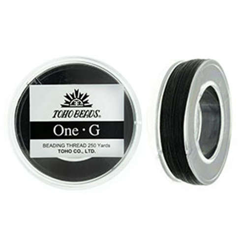 Black - Toho One G Thread - 250 yard roll - PT-250-2