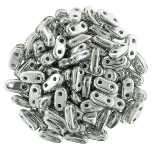 2/6mm - Silver - CzechMates Bar Bead - 389-26-27000