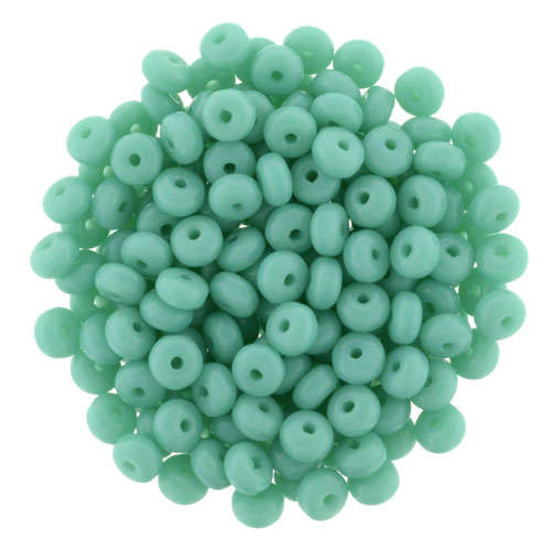 3mm - Turquoise - Rondelle - 100 Bead Strand - 48-03-6313