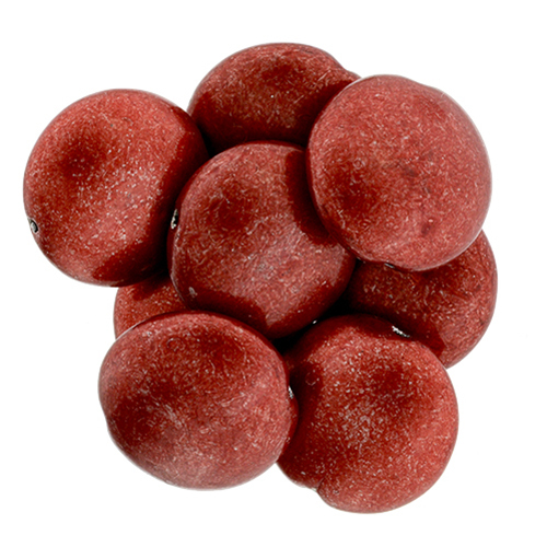 14mm Cushion Round - ColorTrends: Saturated Metallic Aurora Red - 8 Bead Strand - 375-14-77047
